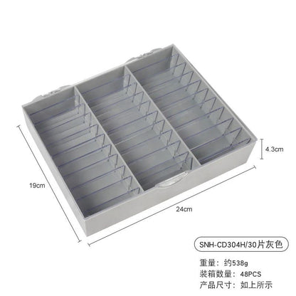 GV853 Acrylic Press-On Nail Holder Case – Multi-Layer Nail Art Storage Box Color May Vary