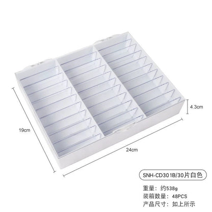 GV853 Acrylic Press-On Nail Holder Case – Multi-Layer Nail Art Storage Box Color May Vary