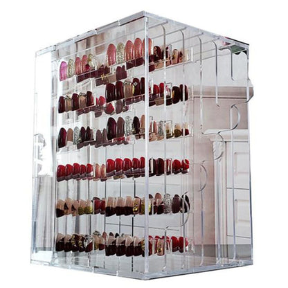 GV880 Nail Art Tip Box Storage & Acrylic Nail Display Stand Rack – Multi-Purpose Practice & Craft Tool