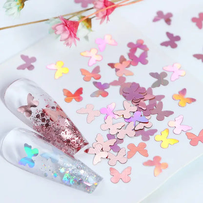 GV737 Nail Art Charms – Star, Square & Heart Patterns | Manicure Decoration Accessories for Women | DIY Crafts & Salon Nail Supplies