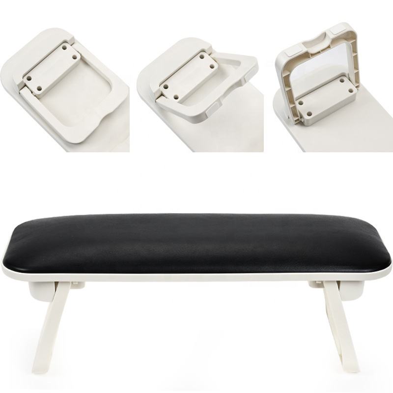 GV902 H8 Foldable Non-Slip Soft PU Leather Nail Arm Rest Hand Pillow – Portable Manicure Nail Art Hand Support Cushion (Without Mat) Color may Vary