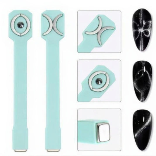 3-in-1 Double-Headed Cat Eye Magnet Wand | Strong Nail Art Magnet Tool