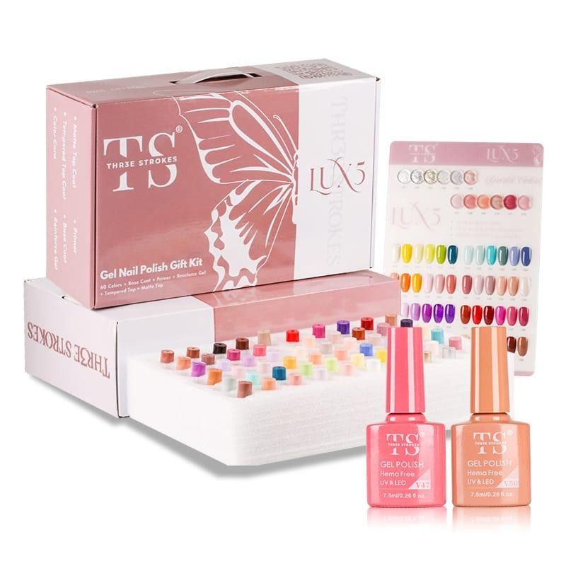 GV183 THR3E STROKES LUX5 Gel Polish Kit 60 Colors