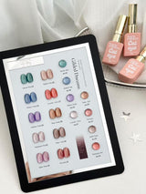 GV1022 THR3E STROKES Gilded Dreams Cat Eye Gel Polish Set (10 Colors, 15ml) – Premium Magnetic UV/LED Nail Art Kit
