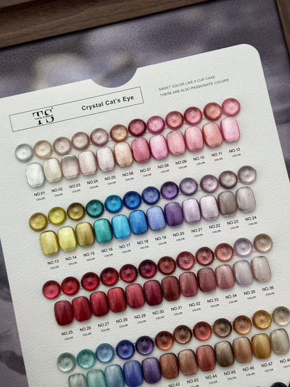 GV1024 THR3E STROKES Crystal Cat's Eye Gel Polish Master Collection (60 Colors, 15ml) – The Ultimate Premium Magnetic UV/LED Nail Art Palette