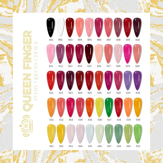 NP01 QUEENFINGER Gel Nail Polish 1 Pcs 15ml Soak Off Spring Gel Polish Nail Art Manicure Salon DIY Gel Nail Design Decoration at Home Uv Nail Lamp Needed