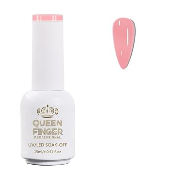 NP01 QUEENFINGER Gel Nail Polish 1 Pcs 15ml Soak Off Spring Gel Polish Nail Art Manicure Salon DIY Gel Nail Design Decoration at Home Uv Nail Lamp Needed