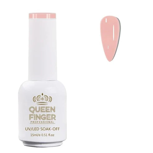 NP01 QUEENFINGER Gel Nail Polish 1 Pcs 15ml Soak Off Spring Gel Polish Nail Art Manicure Salon DIY Gel Nail Design Decoration at Home Uv Nail Lamp Needed