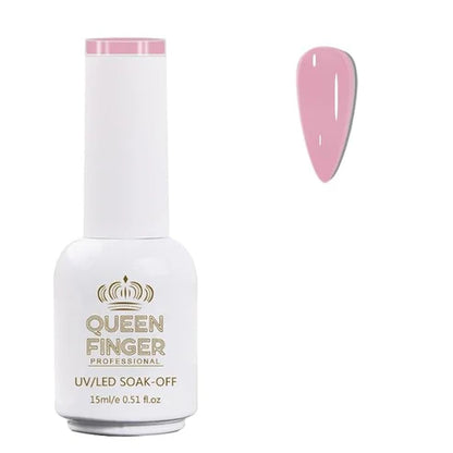 NP01 QUEENFINGER Gel Nail Polish 1 Pcs 15ml Soak Off Spring Gel Polish Nail Art Manicure Salon DIY Gel Nail Design Decoration at Home Uv Nail Lamp Needed