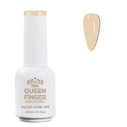 NP01 QUEENFINGER Gel Nail Polish 1 Pcs 15ml Soak Off Spring Gel Polish Nail Art Manicure Salon DIY Gel Nail Design Decoration at Home Uv Nail Lamp Needed