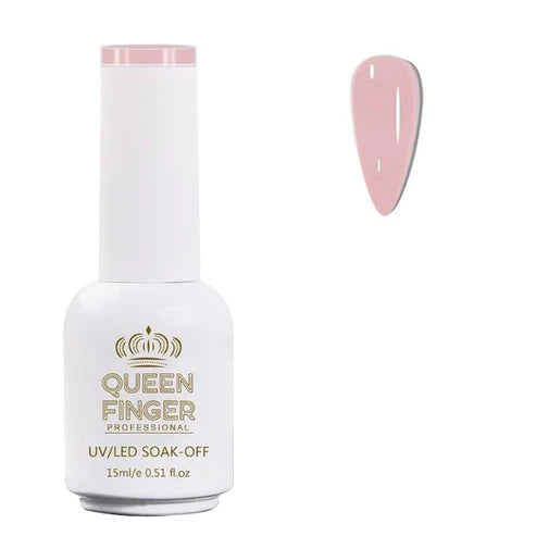 NP01 QUEENFINGER Gel Nail Polish 1 Pcs 15ml Soak Off Spring Gel Polish Nail Art Manicure Salon DIY Gel Nail Design Decoration at Home Uv Nail Lamp Needed