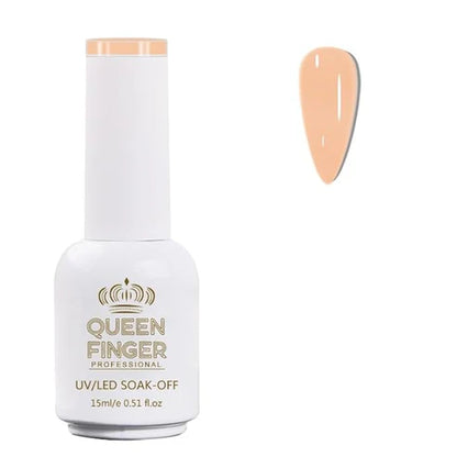 NP01 QUEENFINGER Gel Nail Polish 1 Pcs 15ml Soak Off Spring Gel Polish Nail Art Manicure Salon DIY Gel Nail Design Decoration at Home Uv Nail Lamp Needed