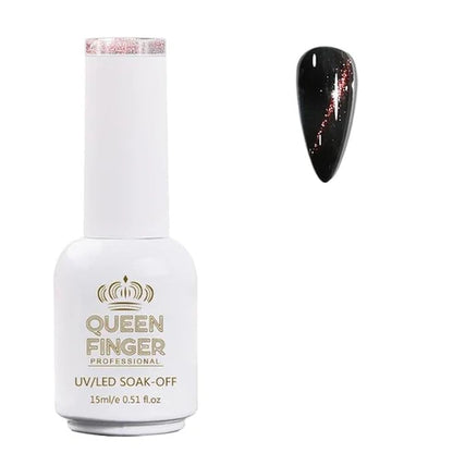 NP01 QUEENFINGER Gel Nail Polish 1 Pcs 15ml Soak Off Spring Gel Polish Nail Art Manicure Salon DIY Gel Nail Design Decoration at Home Uv Nail Lamp Needed