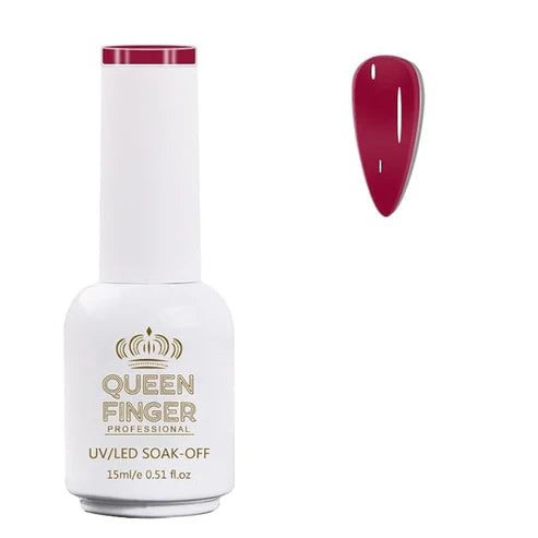 NP01 QUEENFINGER Gel Nail Polish 1 Pcs 15ml Soak Off Spring Gel Polish Nail Art Manicure Salon DIY Gel Nail Design Decoration at Home Uv Nail Lamp Needed