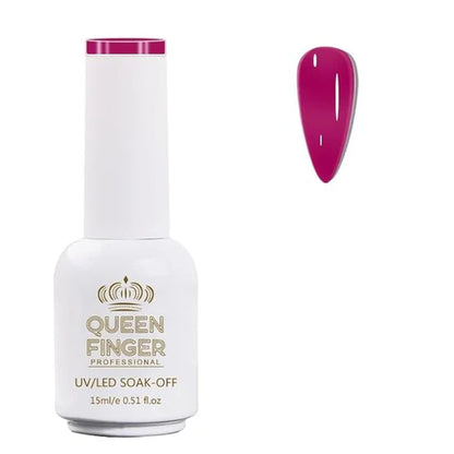 NP01 QUEENFINGER Gel Nail Polish 1 Pcs 15ml Soak Off Spring Gel Polish Nail Art Manicure Salon DIY Gel Nail Design Decoration at Home Uv Nail Lamp Needed