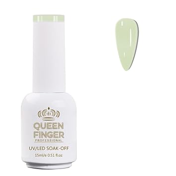 NP01 QUEENFINGER Gel Nail Polish 1 Pcs 15ml Soak Off Spring Gel Polish Nail Art Manicure Salon DIY Gel Nail Design Decoration at Home Uv Nail Lamp Needed