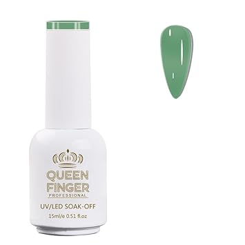 NP01 QUEENFINGER Gel Nail Polish 1 Pcs 15ml Soak Off Spring Gel Polish Nail Art Manicure Salon DIY Gel Nail Design Decoration at Home Uv Nail Lamp Needed