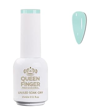 NP01 QUEENFINGER Gel Nail Polish 1 Pcs 15ml Soak Off Spring Gel Polish Nail Art Manicure Salon DIY Gel Nail Design Decoration at Home Uv Nail Lamp Needed