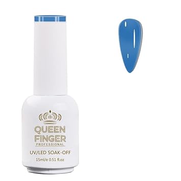 NP01 QUEENFINGER Gel Nail Polish 1 Pcs 15ml Soak Off Spring Gel Polish Nail Art Manicure Salon DIY Gel Nail Design Decoration at Home Uv Nail Lamp Needed