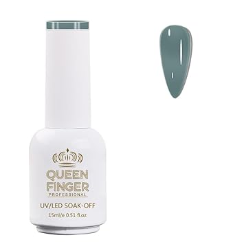 NP01 QUEENFINGER Gel Nail Polish 1 Pcs 15ml Soak Off Spring Gel Polish Nail Art Manicure Salon DIY Gel Nail Design Decoration at Home Uv Nail Lamp Needed