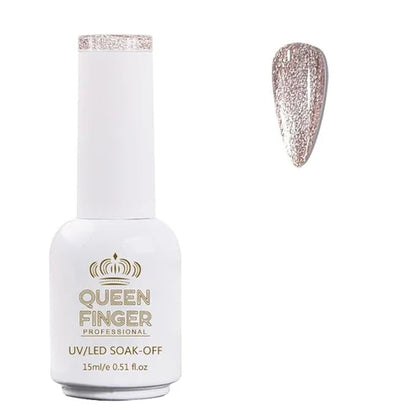 NP01 QUEENFINGER Gel Nail Polish 1 Pcs 15ml Soak Off Spring Gel Polish Nail Art Manicure Salon DIY Gel Nail Design Decoration at Home Uv Nail Lamp Needed