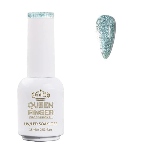 NP01 QUEENFINGER Gel Nail Polish 1 Pcs 15ml Soak Off Spring Gel Polish Nail Art Manicure Salon DIY Gel Nail Design Decoration at Home Uv Nail Lamp Needed