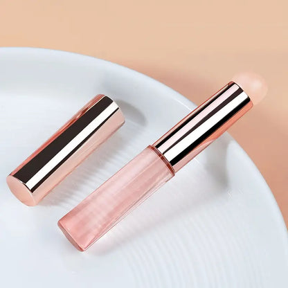 GV736 Silicone Nail Art Brush – Gradient & Smudge Tool with Protective Cover, Portable Manicure Accessory for Hands, Feet & Nails