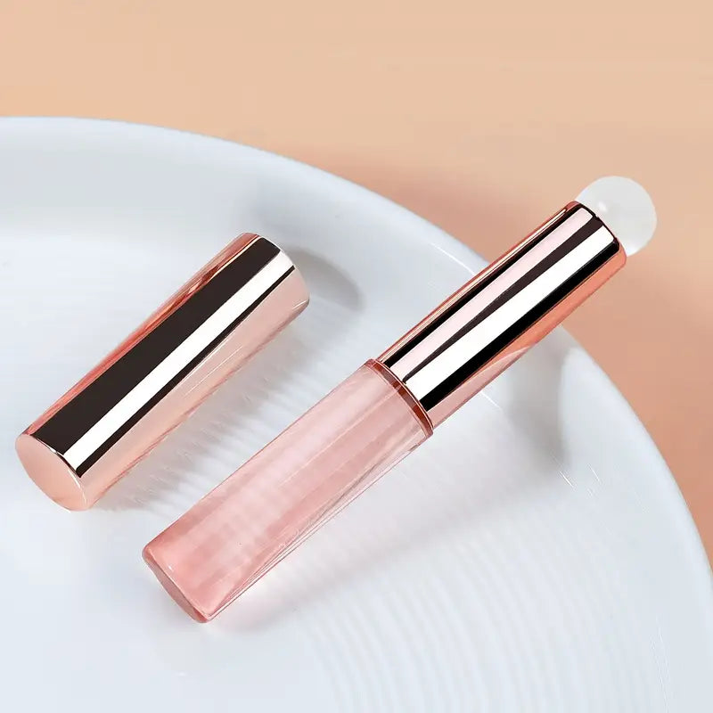 GV736 Silicone Nail Art Brush 2 Pcs – Gradient & Smudge Tool with Protective Covers, Portable Manicure Accessory for Hands, Feet & Nails