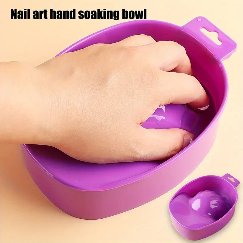 GV741 Professional Nail Art Soaking Bowl: Unscented Nail Polish Tray for Effortless Nail Care