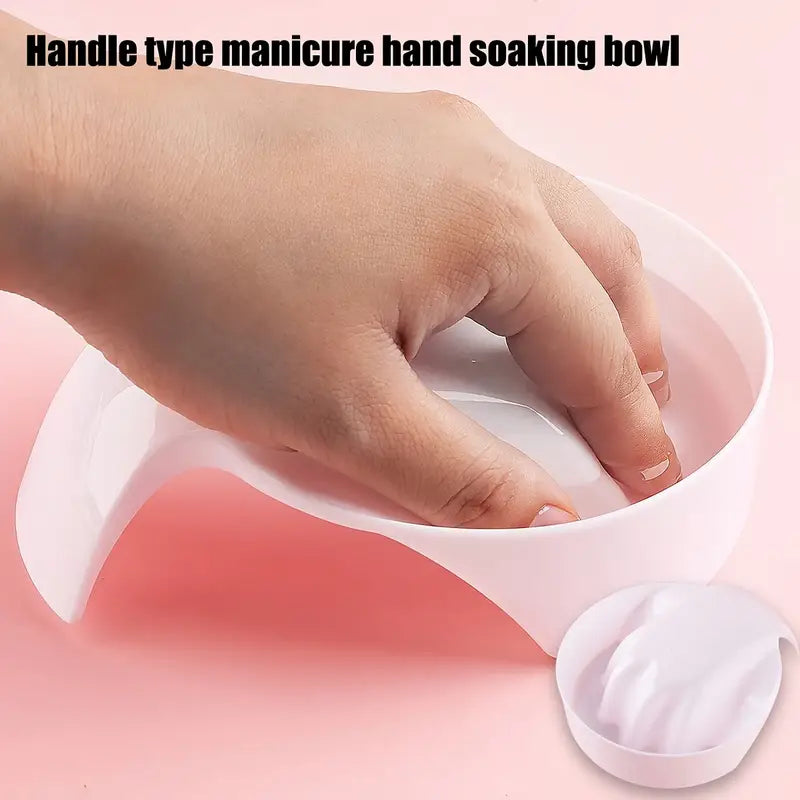 GV741 Professional Nail Art Soaking Bowl: Unscented Nail Polish Tray for Effortless Nail Care
