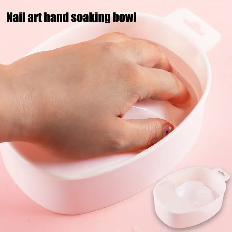GV741 Professional Nail Art Soaking Bowl: Unscented Nail Polish Tray for Effortless Nail Care
