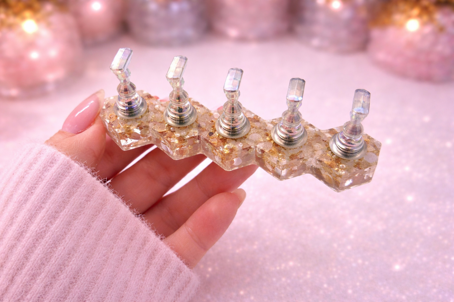 GV1001 Magnetic Nail Display Stand for Press-On Nails – Nail Tips Holder Set