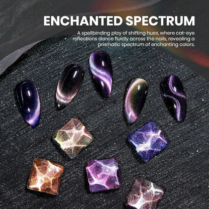 GV967 Vayve Starwave Cat Eye Gel Polish Set – Galaxy Magnetic Effect, 6 Shades