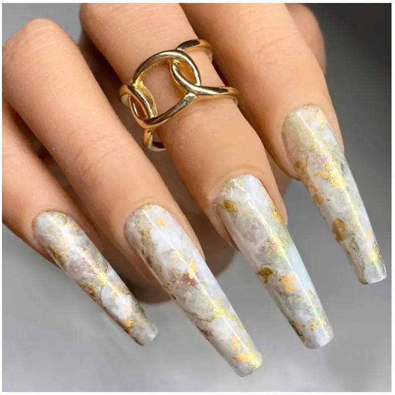 GV766 12 Colors Holographic Nail Art Foil Set – Ultra-Thin Glitter Stickers & Laser Sequins for 3D Manicure and DIY Nail Design
