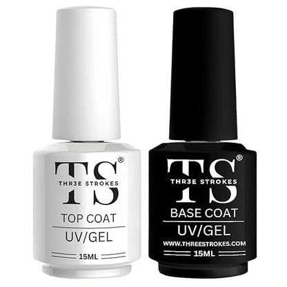 No Wipe Gel Top & Base Coat Set 15ML | UV Soak Off