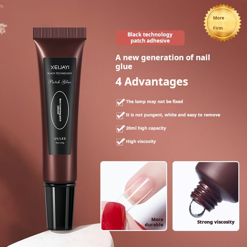 GV702 Xejjayi Nail Patch Glue – 20ml UV/LED Nail Extension Adhesive with Strong Viscosity
