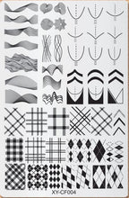 GV732 Floral Nail Stamping Plates – Nail Art Stamp Templates for Creative Manicure Designs (Stamper Free) Pattern may vary