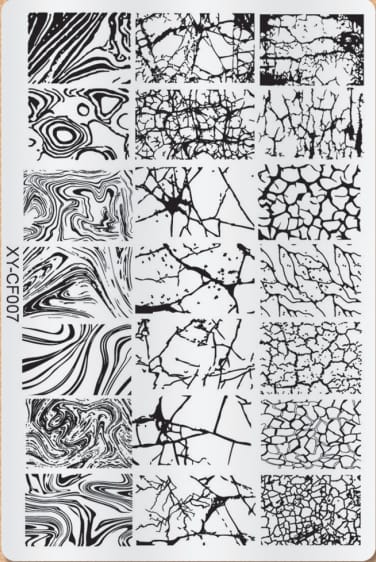GV732 Floral Nail Stamping Plates – Nail Art Stamp Templates for Creative Manicure Designs (Stamper Free) Pattern may vary