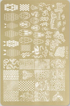 GV732 Floral Nail Stamping Plates – Nail Art Stamp Templates for Creative Manicure Designs (Stamper Free) Pattern may vary