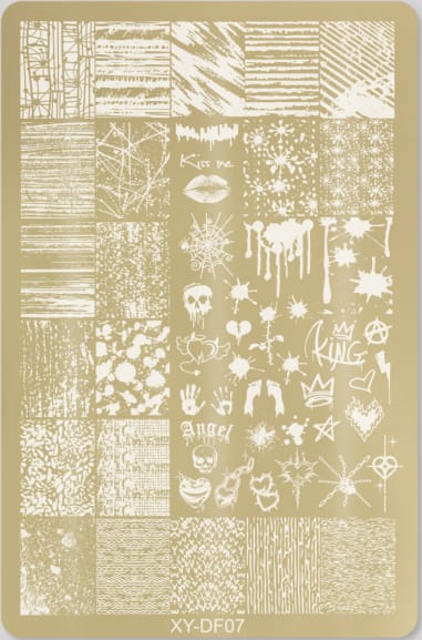 GV732 Floral Nail Stamping Plates – Nail Art Stamp Templates for Creative Manicure Designs (Stamper Free) Pattern may vary