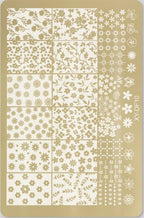 GV732 Floral Nail Stamping Plates – Nail Art Stamp Templates for Creative Manicure Designs (Stamper Free) Pattern may vary