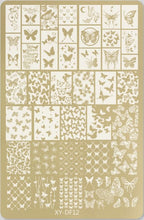GV732 Floral Nail Stamping Plates – Nail Art Stamp Templates for Creative Manicure Designs (Stamper Free) Pattern may vary