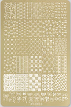 GV732 Floral Nail Stamping Plates – Nail Art Stamp Templates for Creative Manicure Designs (Stamper Free) Pattern may vary