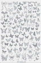 GV732 Floral Nail Stamping Plates – Nail Art Stamp Templates for Creative Manicure Designs (Stamper Free) Pattern may vary