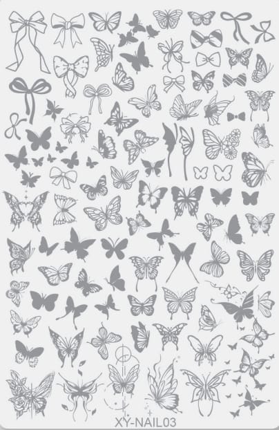 GV732 Floral Nail Stamping Plates – Nail Art Stamp Templates for Creative Manicure Designs (Stamper Free) Pattern may vary
