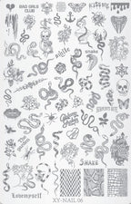 GV732 Floral Nail Stamping Plates – Nail Art Stamp Templates for Creative Manicure Designs (Stamper Free) Pattern may vary