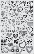 GV732 Floral Nail Stamping Plates – Nail Art Stamp Templates for Creative Manicure Designs (Stamper Free) Pattern may vary