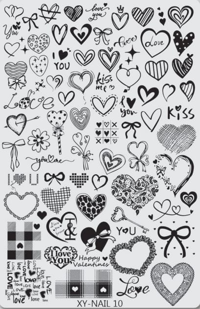 GV732 Floral Nail Stamping Plates – Nail Art Stamp Templates for Creative Manicure Designs (Stamper Free) Pattern may vary