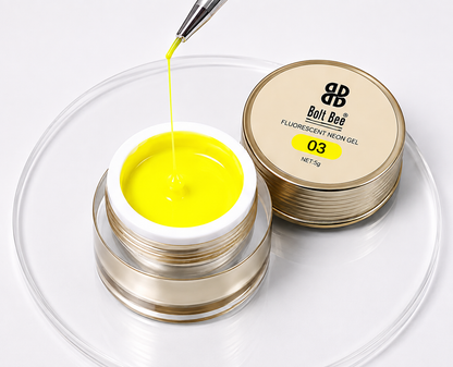 GV1187 Bolt Bee Professional Fluorescent Spider Gel Set (6 Pots x 6g)