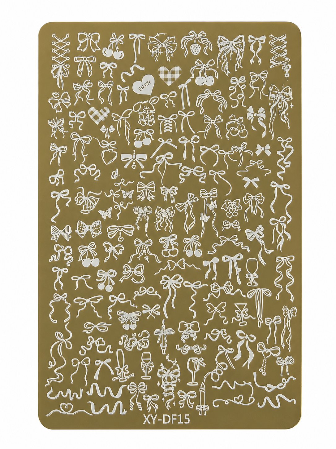 GV732 Floral Nail Stamping Plates – Nail Art Stamp Templates for Creative Manicure Designs (Stamper Free) Pattern may vary